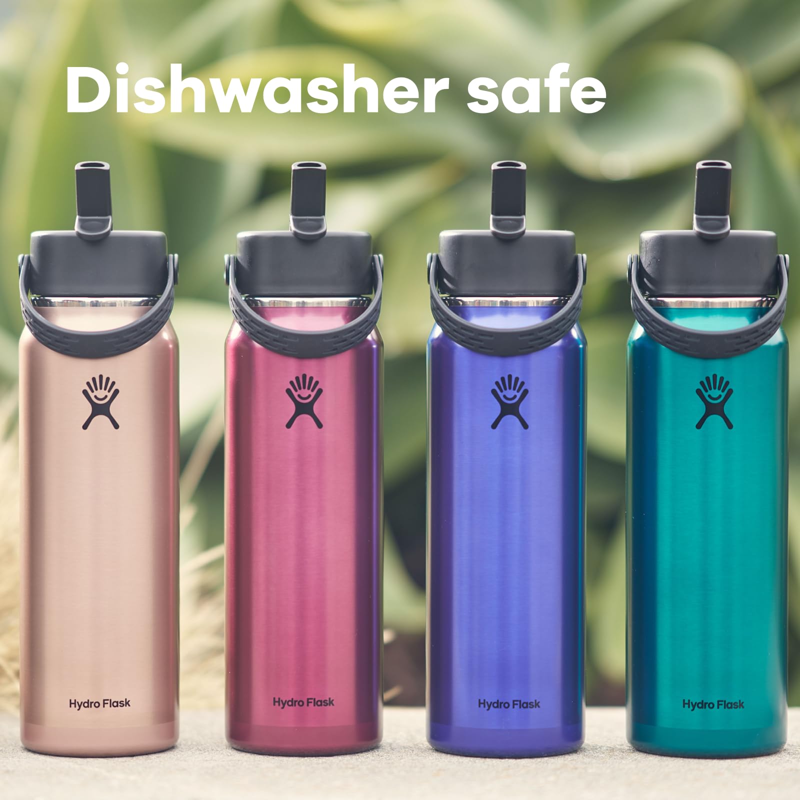 Hydro Flask 32 Oz Lightweight Wide Straw Lid - Insulated Stainless Steel Water Bottle - Hiking, Commuting Garnet Red - Image 8