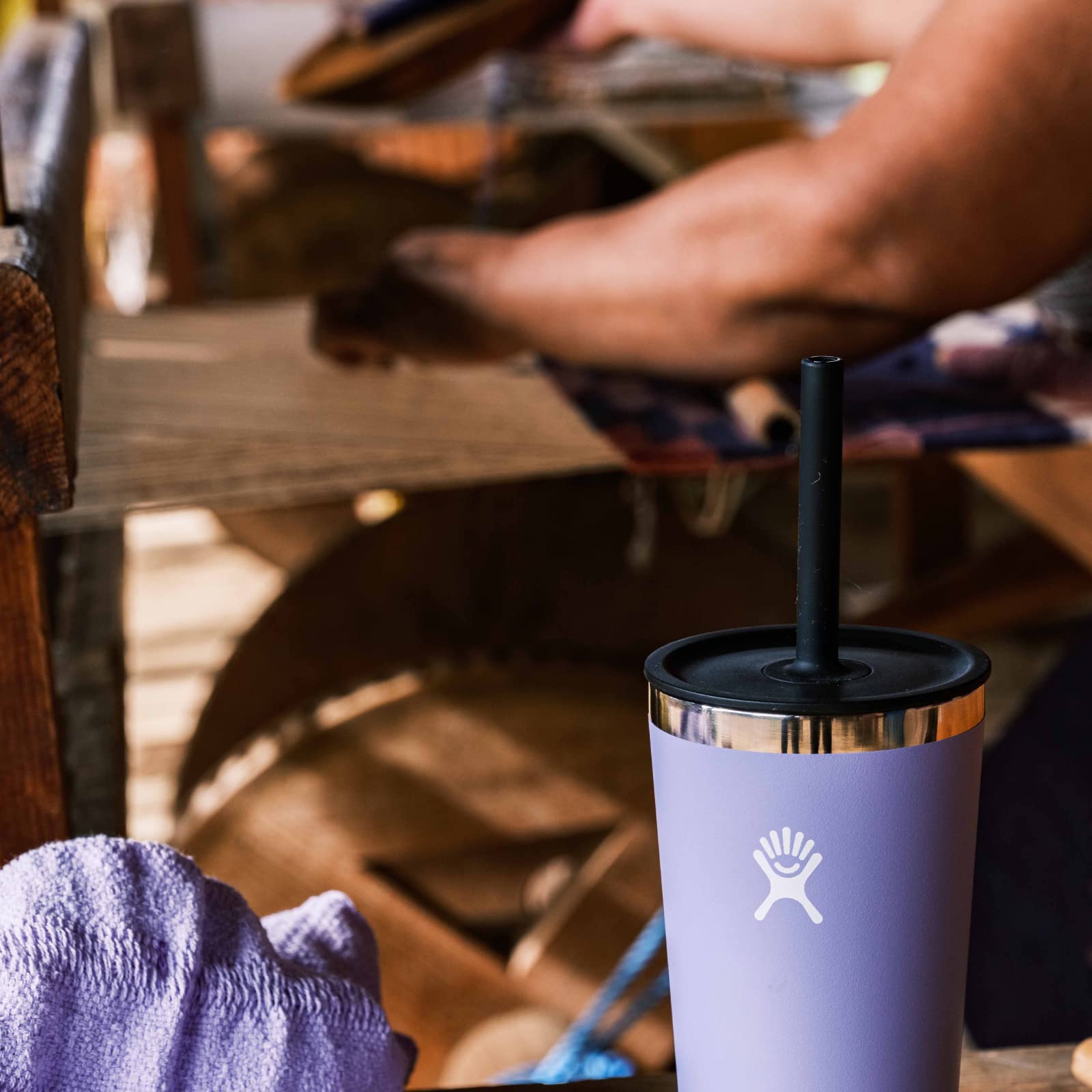 Hydro Flask Press-In Lids Various - Tumbler and Coffee Mug Accessory,black,straw lid - Image 7