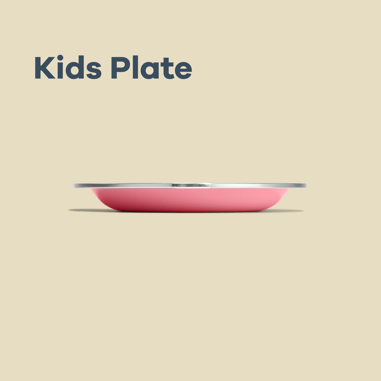 Hydro Flask Stainless Steel Kids Plate- Dishwasher Safe, Stackable, Dinner Plate in Koala Gray - Image 3