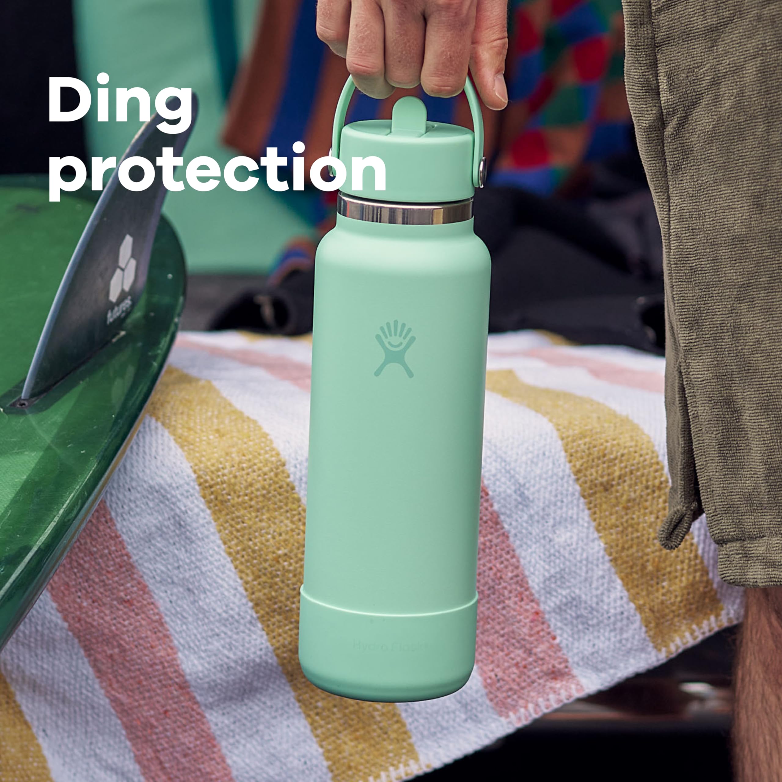 Hydro Flask Tumbler Boot - Bottom Protector Sleeve - Silicone Tumbler Accessory Extra Small Capri Blue - Image 6